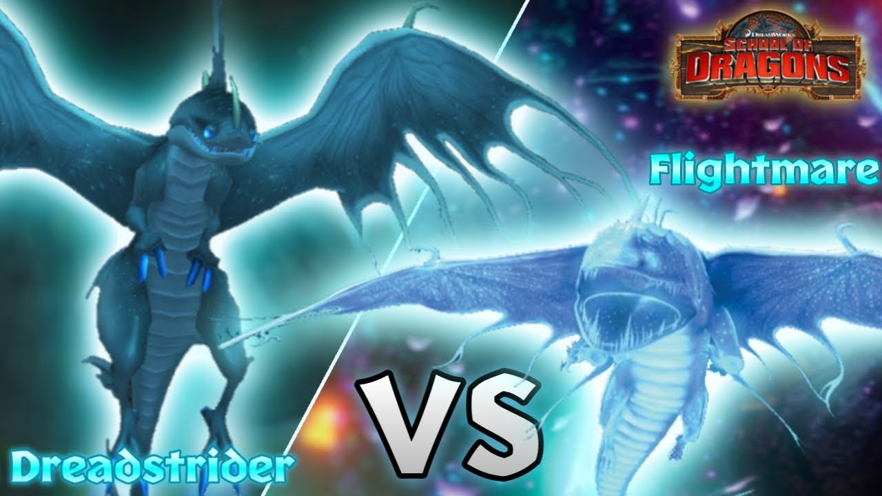 Dreadstrider vs Flightmare - Thunder Run Racing Dragon Comparison | School of Dragons