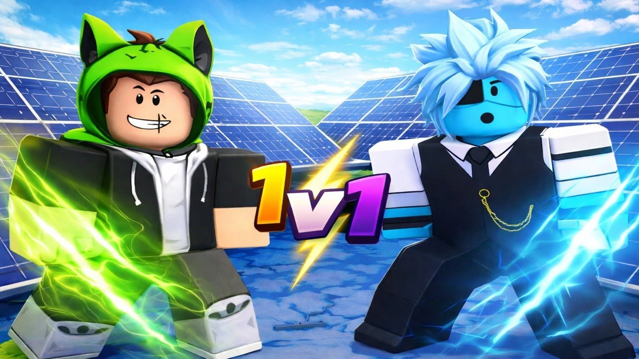 ⚡ GREEN LIGHTNING vs BLUE LIGHTNING — CRAZY ROBLOX 1V1 😱