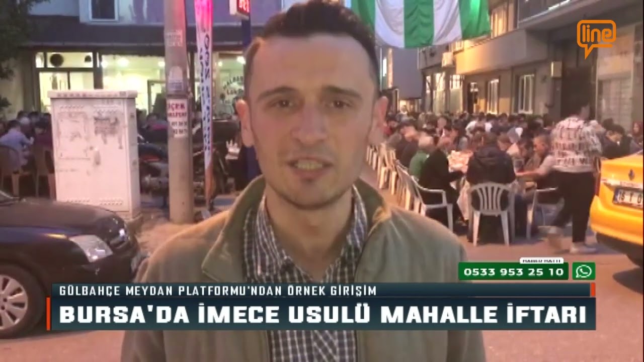 BURSA'DA İMECE USULÜ MAHALLE İFTARI