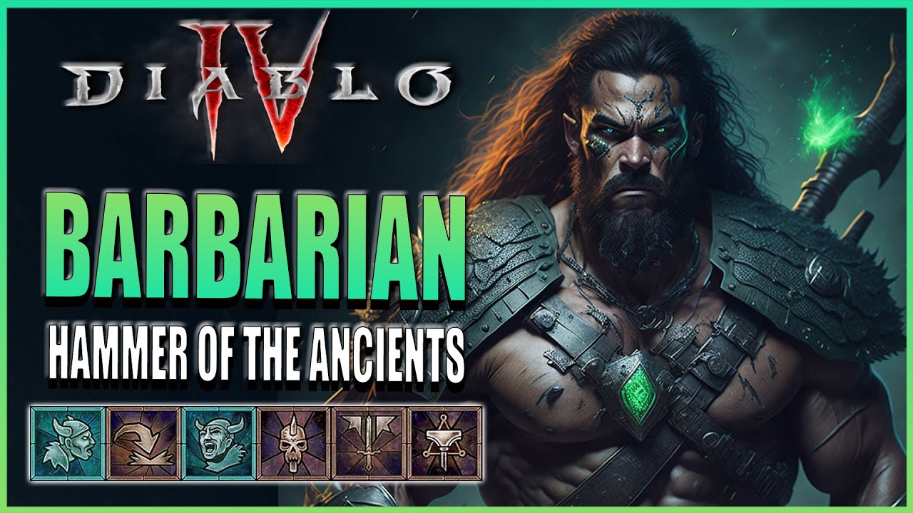 Diablo IV Barbarian Hammer of The Ancients Build Guide: Leveling, Skills, Aspect and Paragon Board!