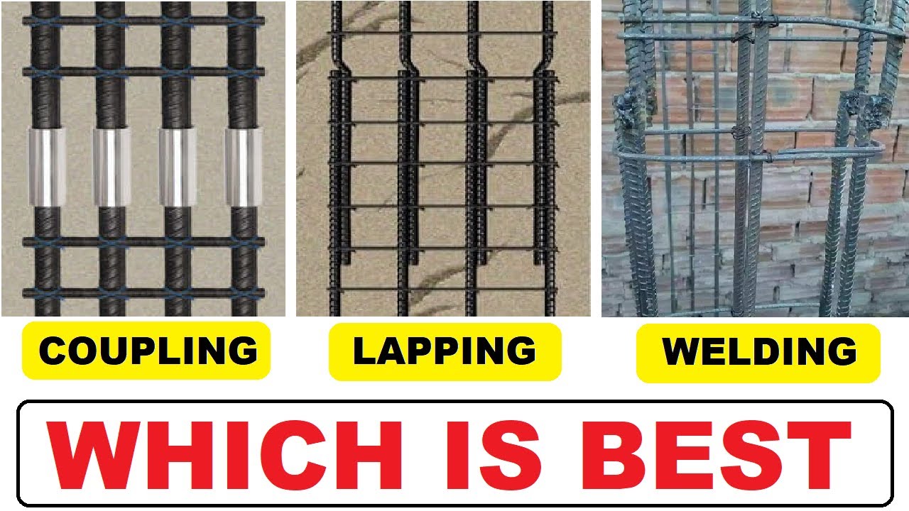 Welding, Lapping, Coupling of Reinforcement in Column and Slab - Which is Best