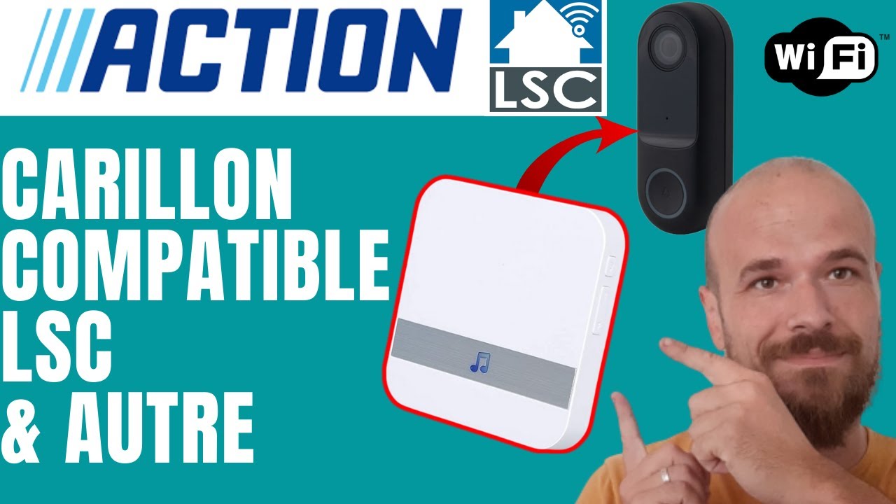 Un CARILLON compatible avec les sonnettes connectée de chez Action (LSC) et autres marques