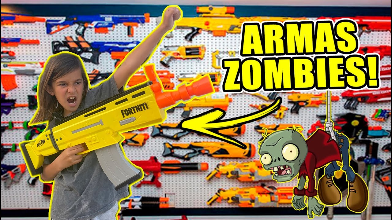 MI COLECCION De ARMAS 🔫 #NERF PARA ENFRENTARNOS a EL #ZOMBIE 🧟‍♂️ Hi Family Team! 👋🏻