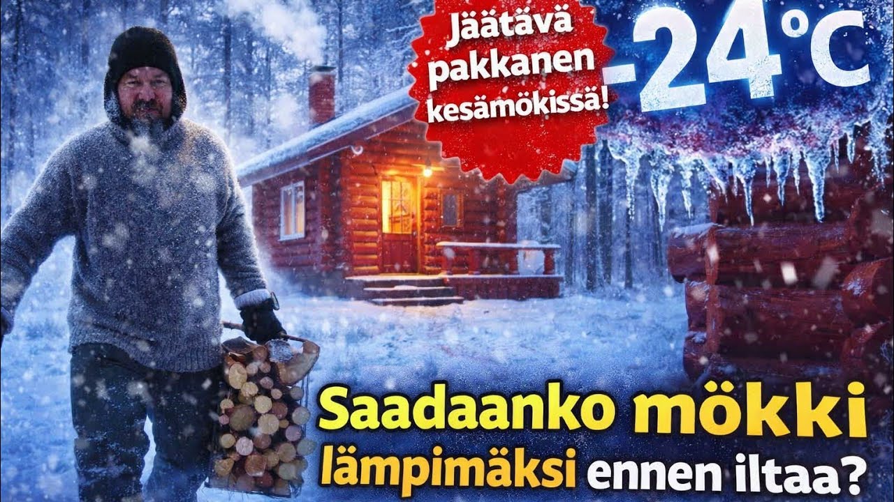 Kuinka pitää mökki lämpimänä kovassa pakkasessa?