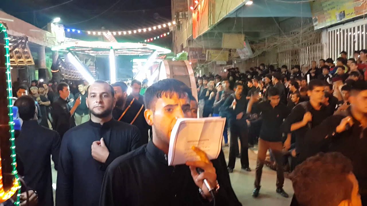 موكب زنجيل الامام الصادق ع حي الامام الصادق اهالي العمارة  اليوم السادس 2 من شهر محرم لعام 1436