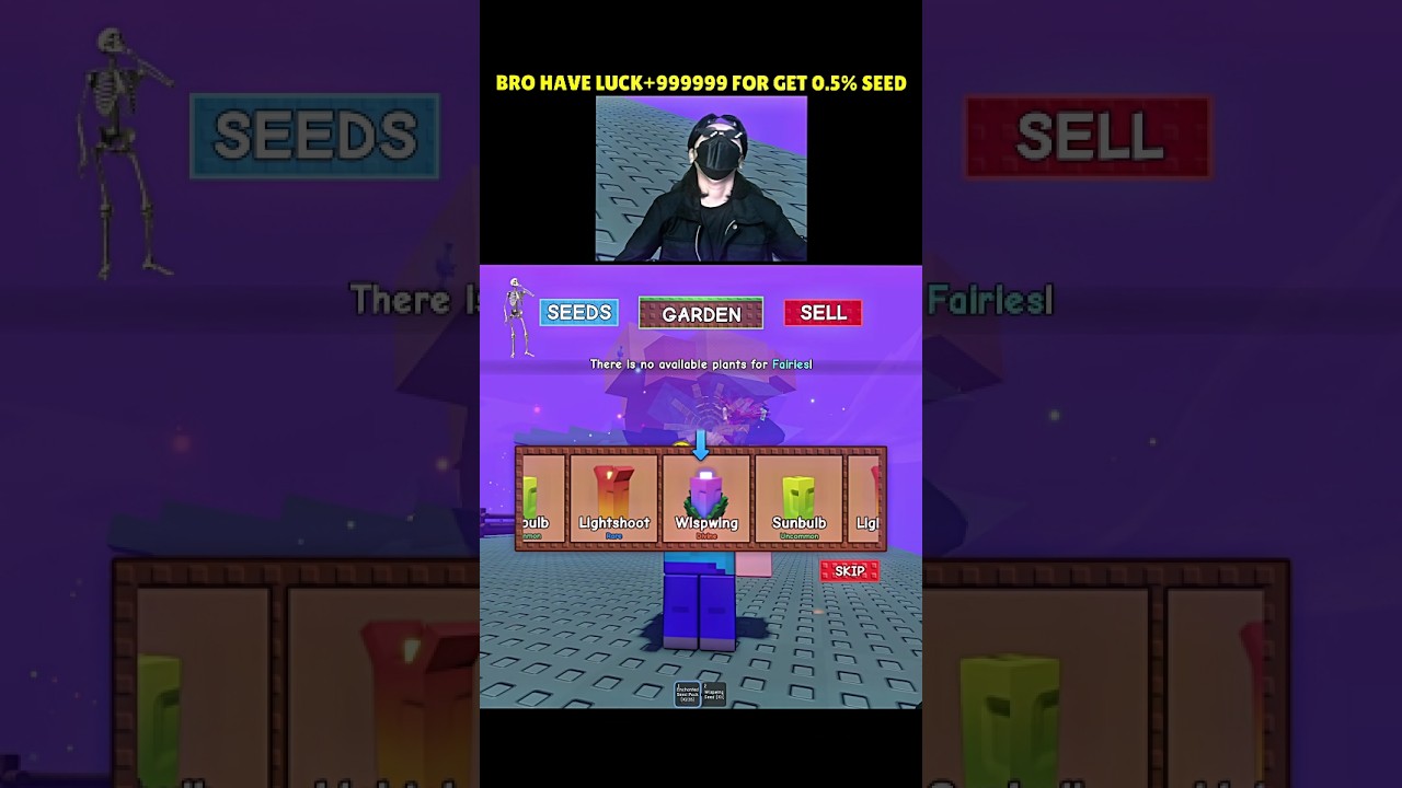 Bro Have Luck for Get 0.5% New Seed at Grow a Garden Update Fairy Event