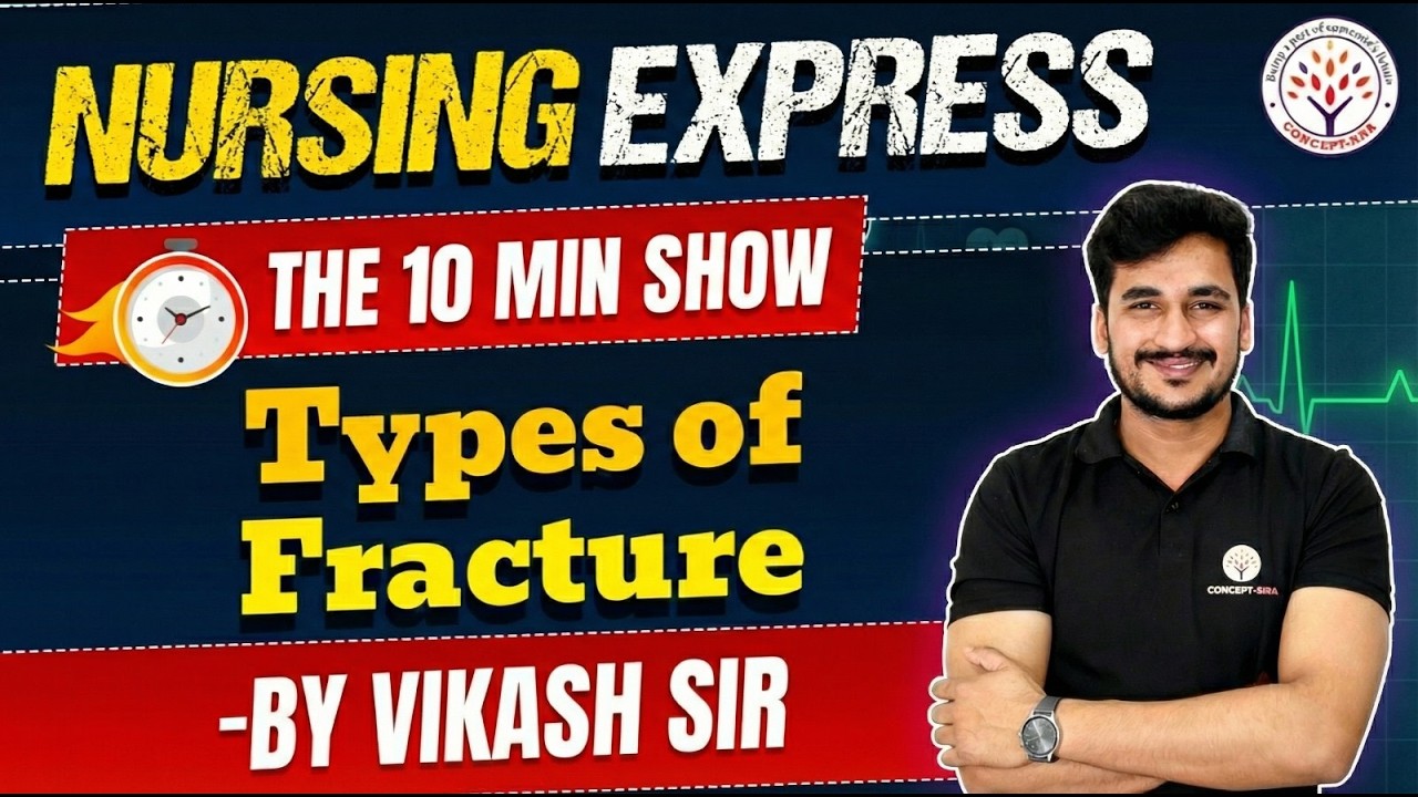 Fracture | Types of Bone Fracture | The 10 min Show | Vikas sir