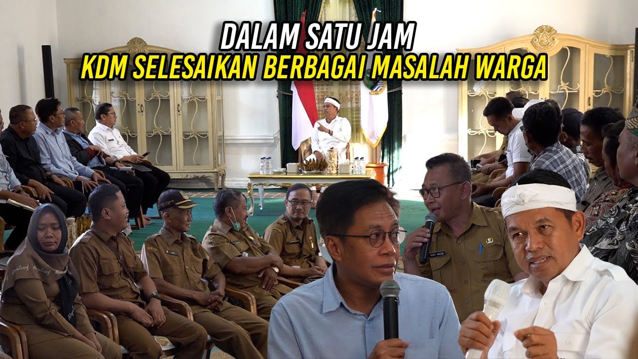 DALAM SATU JAM KDM SELESAIKAN BERBAGAI MASALAH WARGA | ENDINGNYA BIKIN NGAKAK