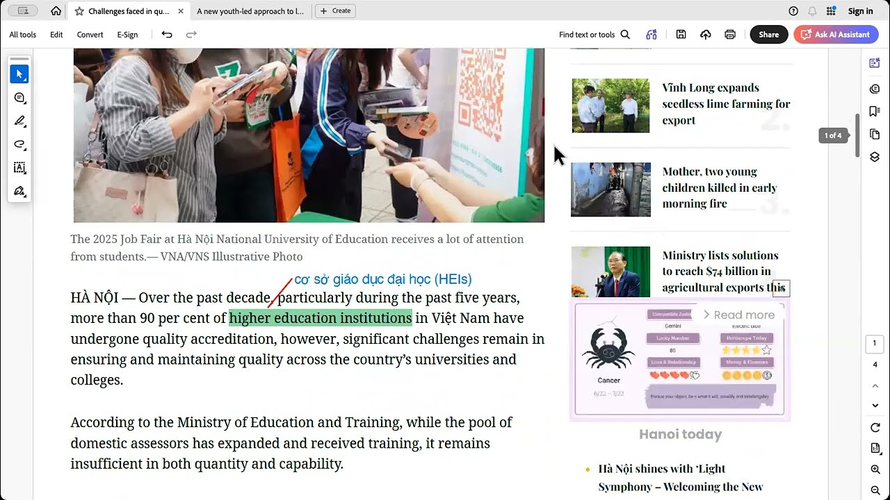 20260208 _ Cùng đọc báo tiếng Anh _ Challenges in quality accreditation for universities (phần 3)
