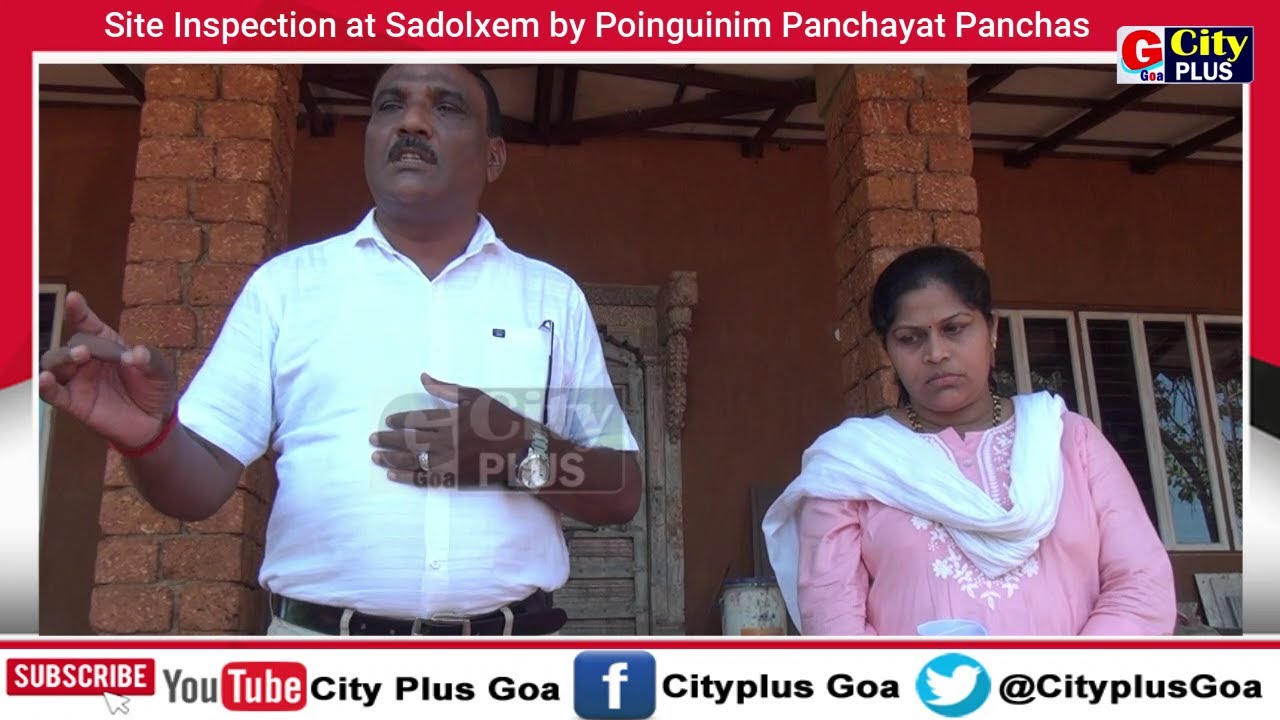 Site Inspection at Sadolxem by Poinguinim Panchayat Panchas