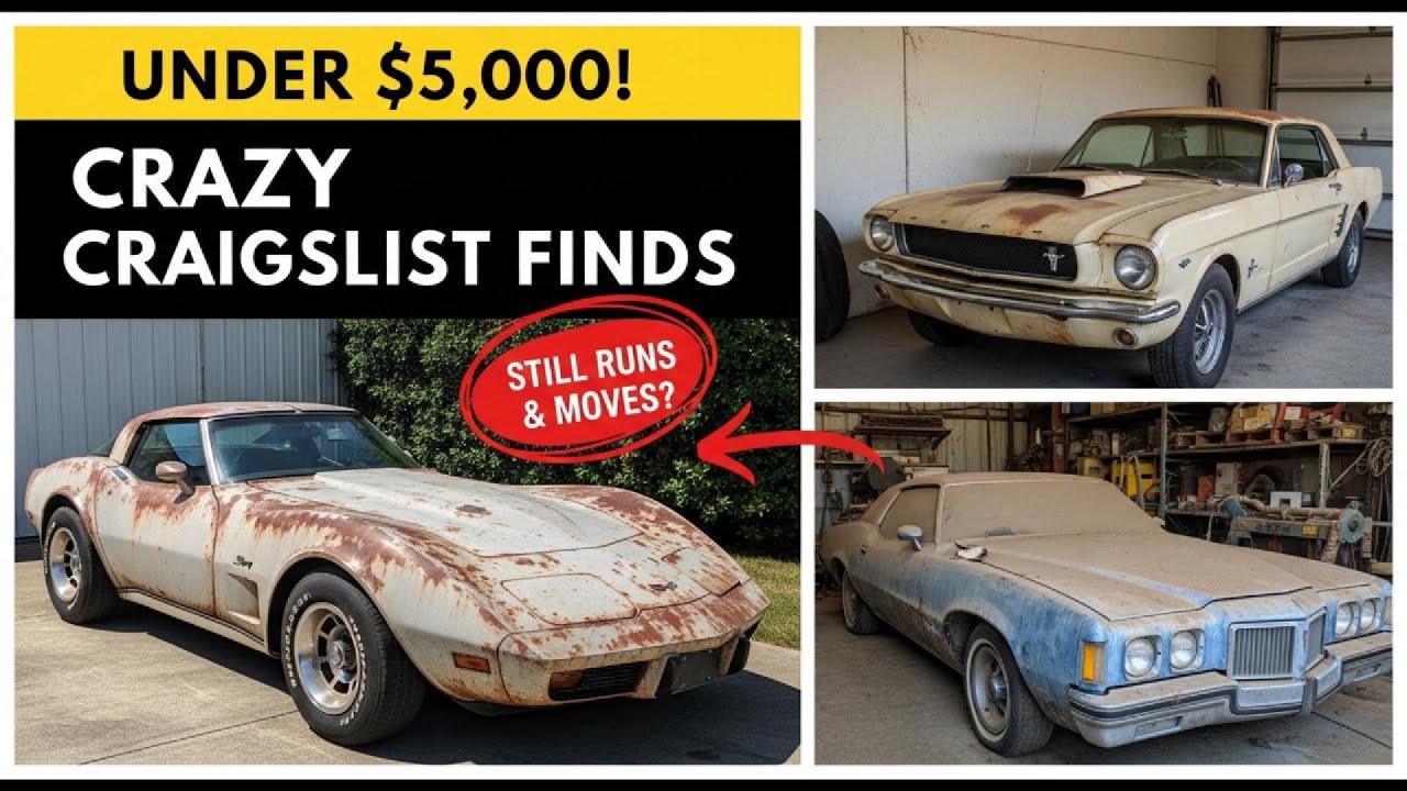 10 настоящих классических автомобилей продаются по НИЗКИМ ценам на Craigslist! (от 2500 до 4900 д...