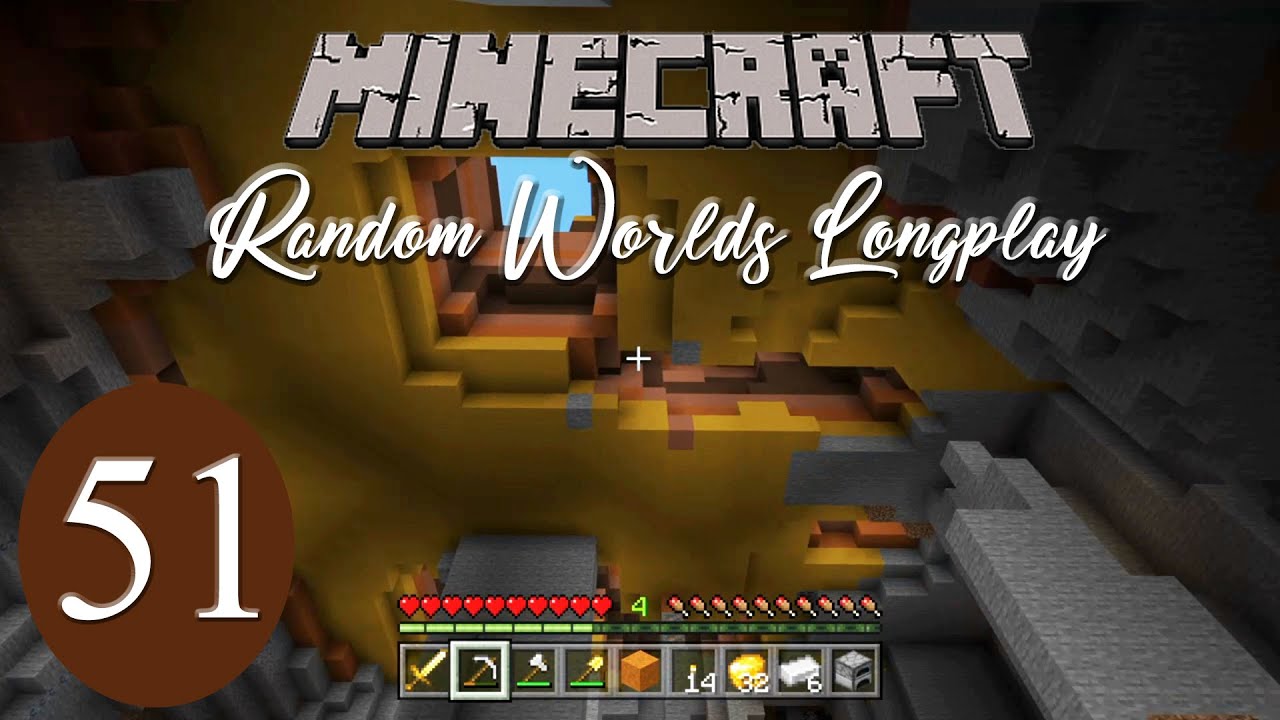 Minecraft Random Worlds 51 Peaceful Survival Mesa Badlands Biome Gold Mining No Commentary Longplay