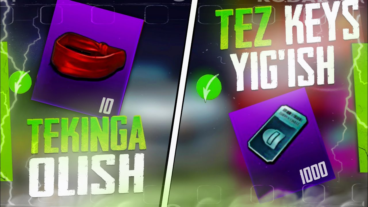 🫣PUBG MOBILE TEKINGA REDKIY SET OLISH// TEZ KEYS YIG’ISH🤯