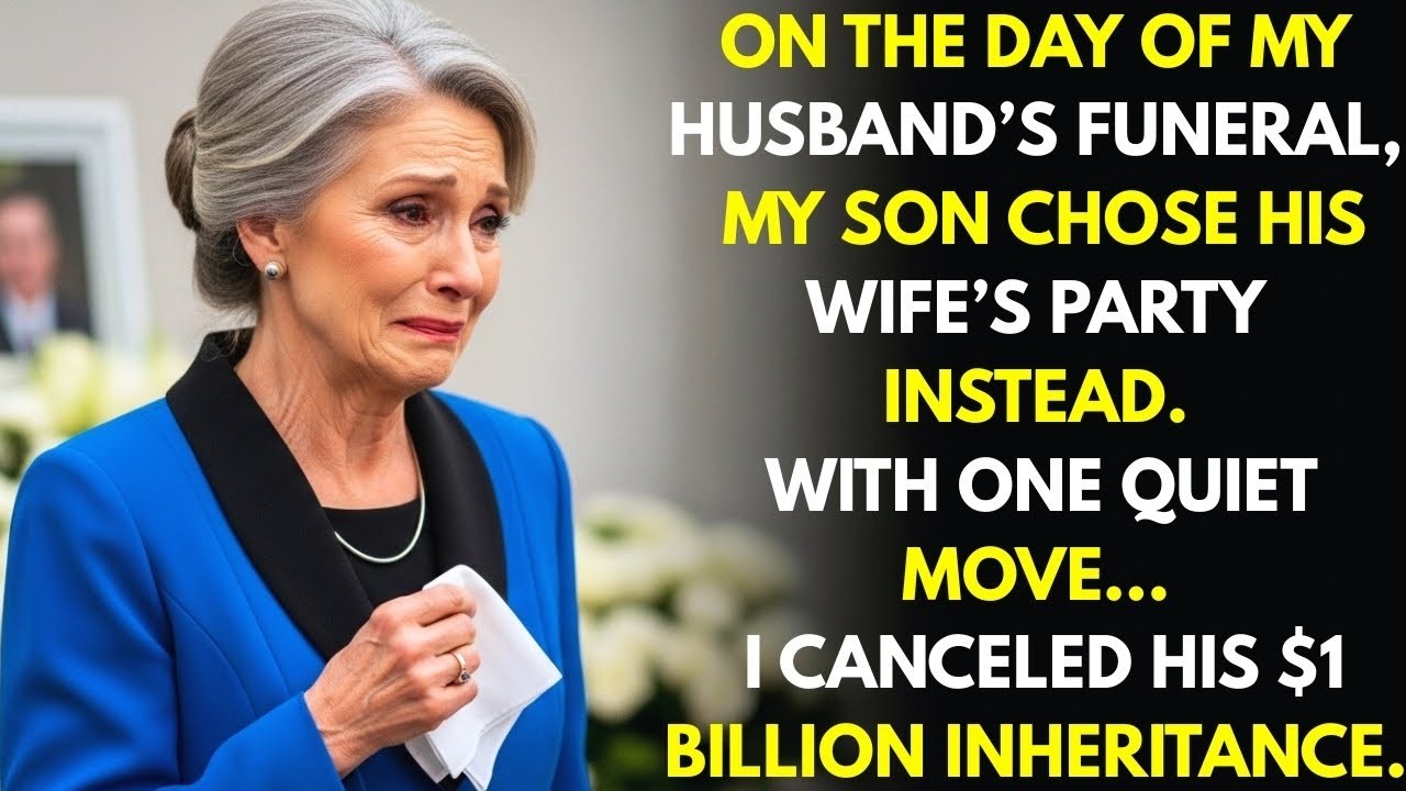 On the Day of My Husband's Funeral, My Son Chose His Wife's Party,  That's When He Lost Everything