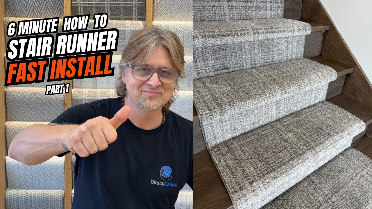 🔥How to Install a Stair Runner (Part 1) | Easy DIY Stair Makeover