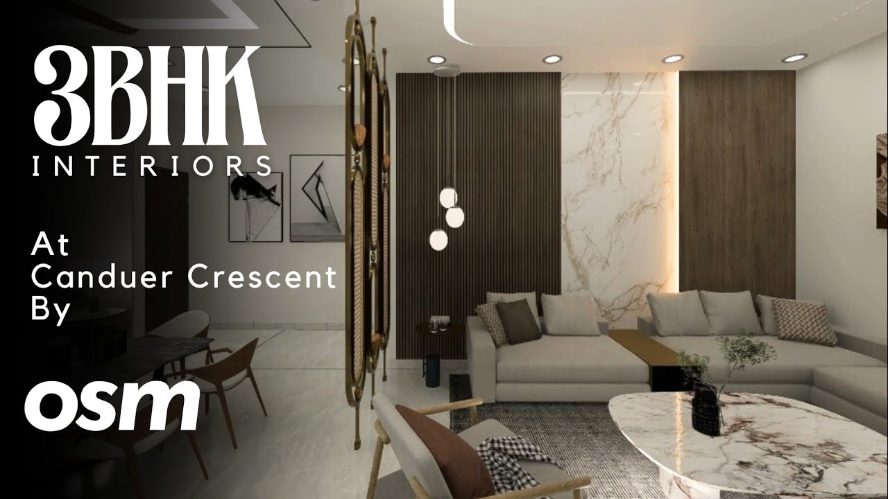 3Bhk Interiors at Candeur Crescent Designed by Osm | Best Interior Designers in Hyderabad 