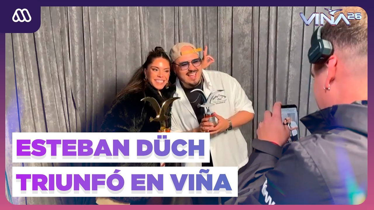 &iexcl;Lo logr&oacute;! Las primeras impresiones de Esteban D&uuml;ch tras bajar del escenario del Festival de Vi&ntilde;a