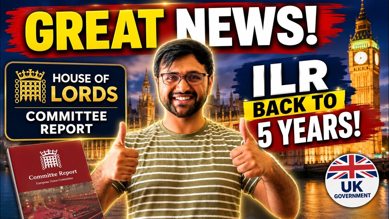Good News ✅ | ILR Back to 5 years | House of Lords Committee Reports on earned settlement scheme