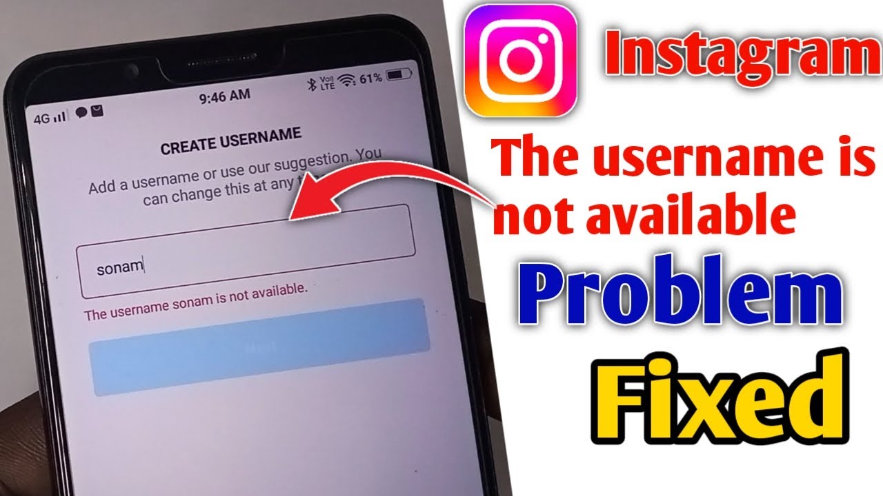 Instagram me username create nahi ho raha | How To Fix Instagram the username is not available