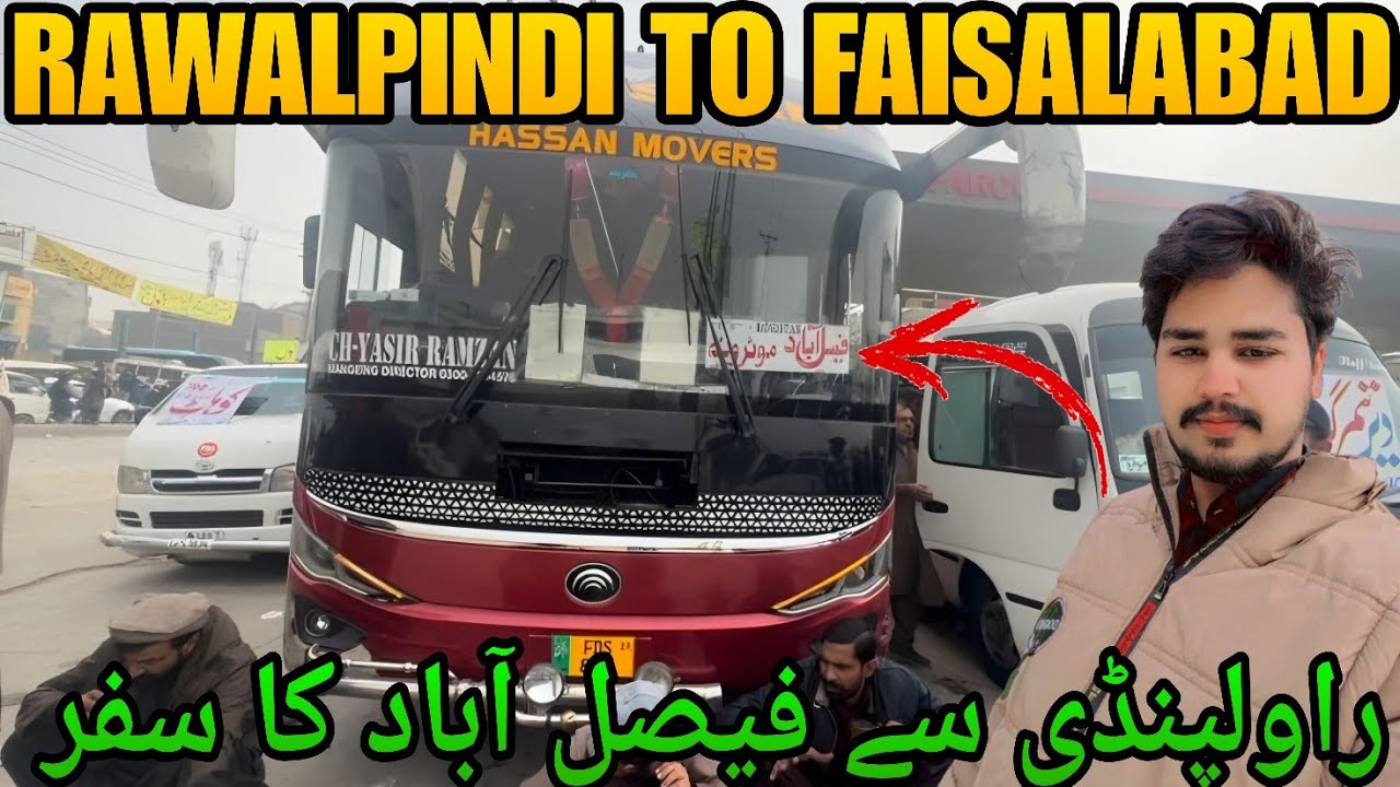 RAWALPINDI TO FAISALABAD TRAVEL || KOHISTAN BUS SERVICE LOCAL BUS 🚌 