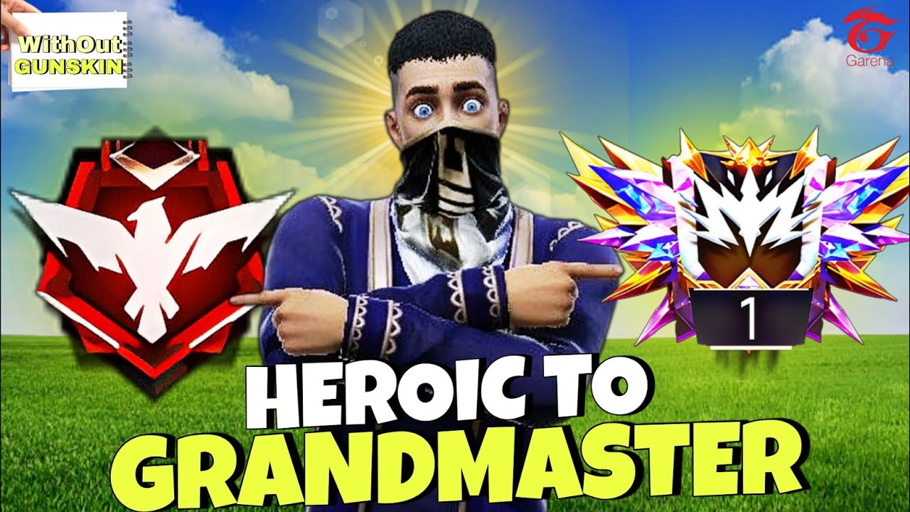 Heroic To Grand Master 😱 | No GUNSKIN ☠️ ‎| Chaman Gaming 