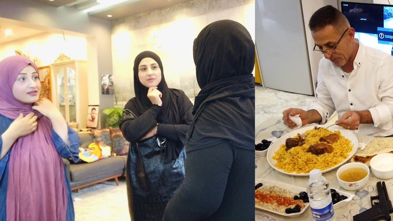 حضرت الاكل بيت اهلي🥘رأي بابا بالطعم🤔 يوم مع الاهل