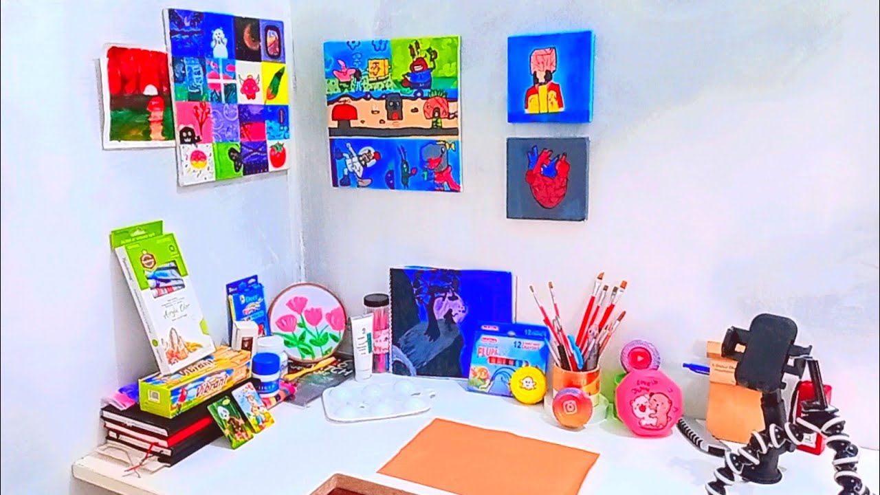Setting Up My Cozy Art Corner: A Simple and Creative Space Transformation #transformation