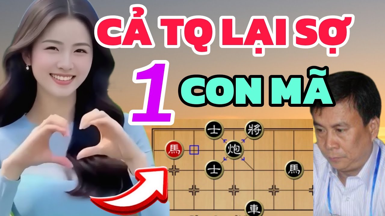 Cờ tướng | Em gái Việt chơi trận Chung Kết kỳ lạ chỉ một mã, Cả bàn lại sợ