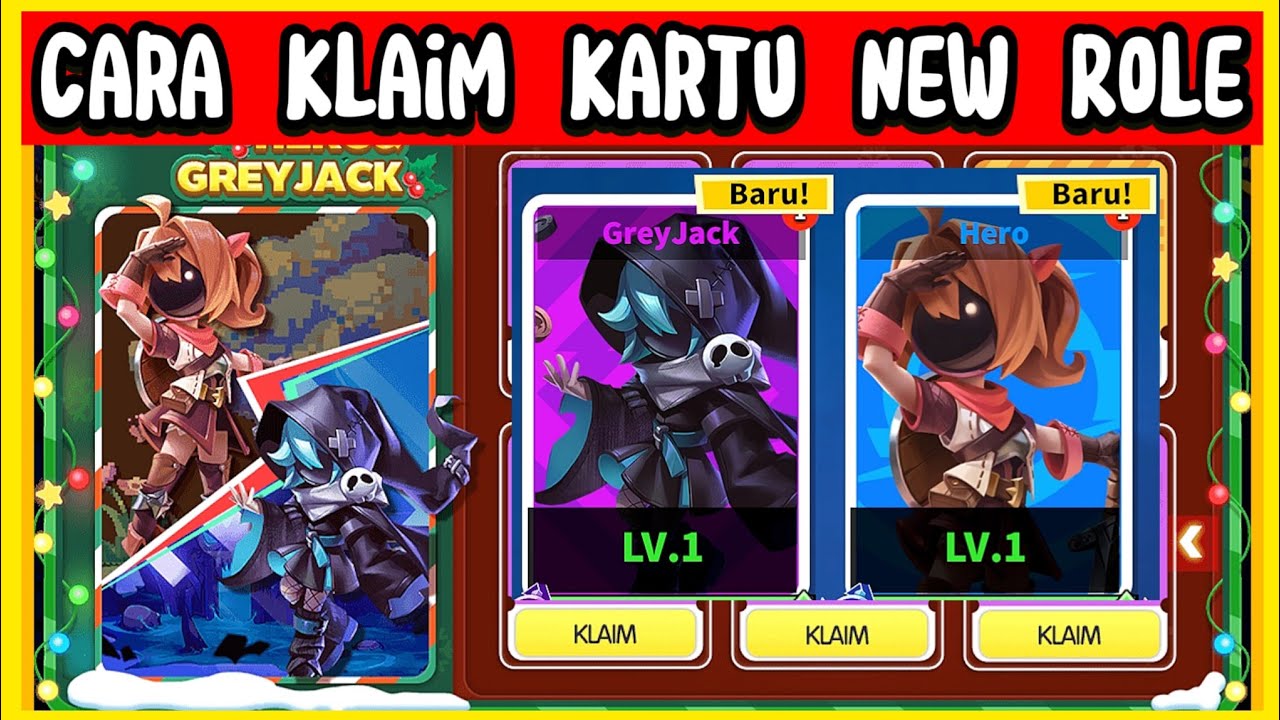 CARA KLAIM KARTU PERAN BARU GREY JACK DAN HERO ADVENTURE Super Sus Gameplay miawaug windah minyuayto