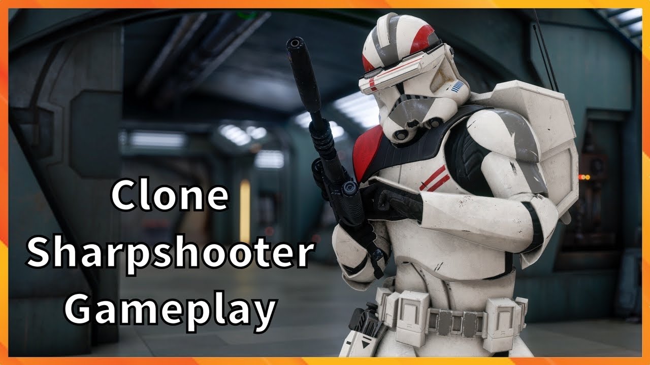 Clone Sharpshooter Gameplay Star Wars Battlefront 2