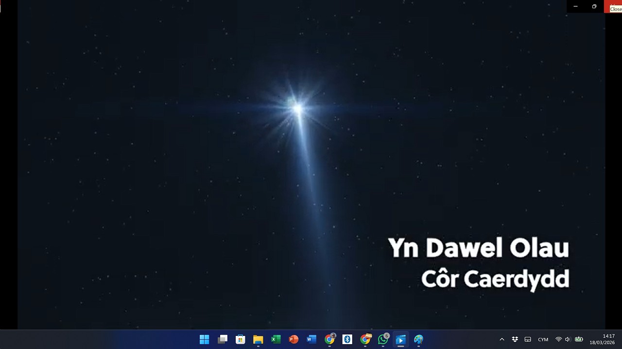 Yn dawel olau