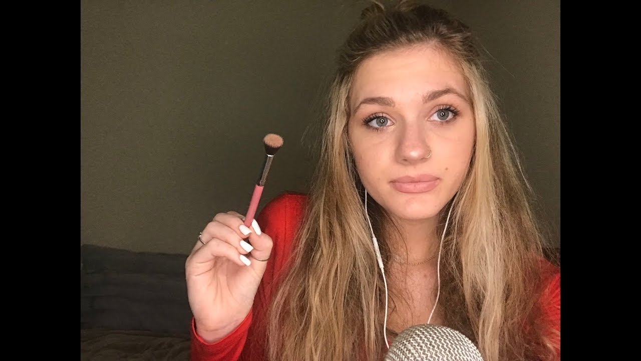 ASMR-  EAR TO EAR/  gentle mic brushing/ tingly articulated whisper