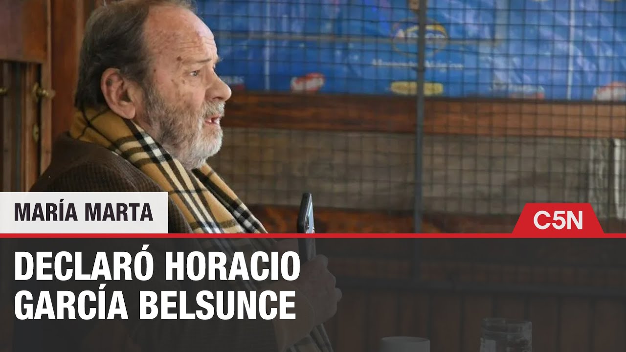 Caso MAR&Iacute;A MARTA: las DECLARACIONES de Horacio GARC&Iacute;A BELSUNCE