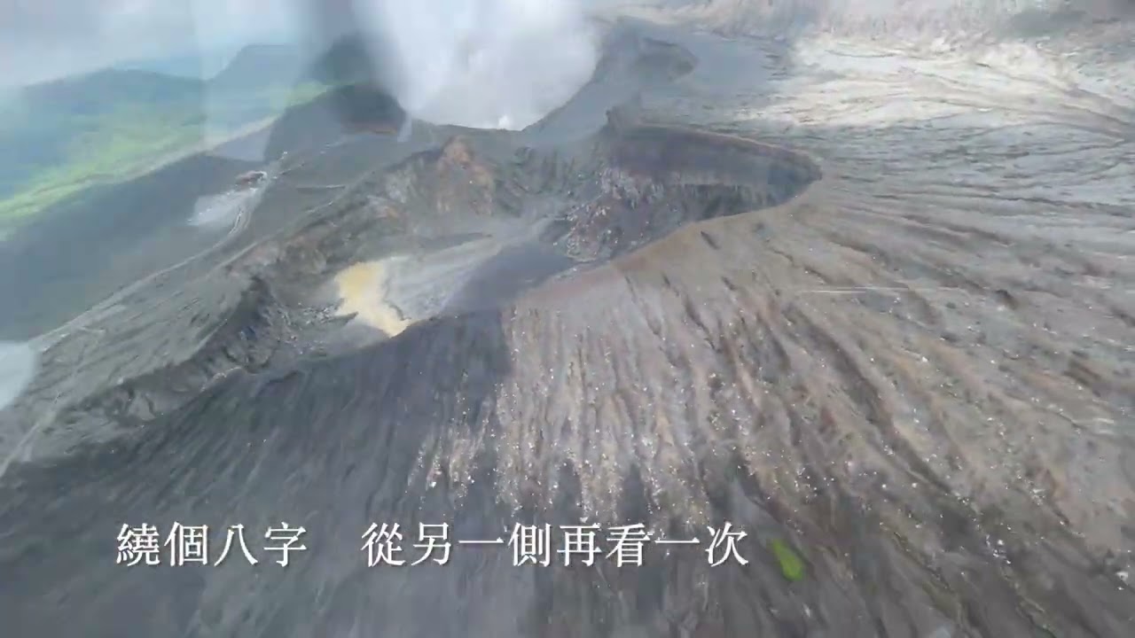 阿蘇火山中岳火口 米塚 草千里航攝