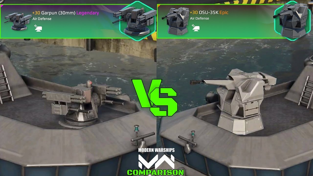 OSU-35K VS Garpun (30mm) | Air Defense Comparison | Modern Warships