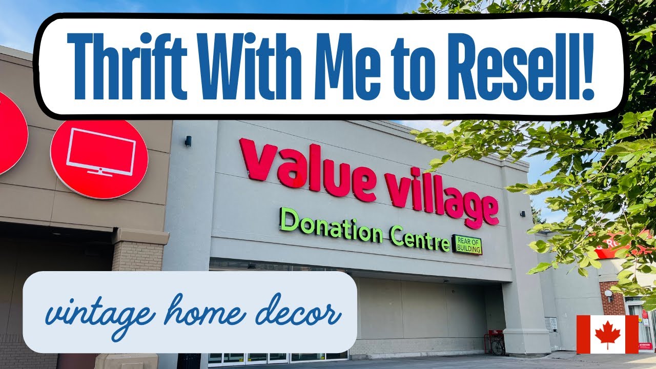Thrifting for home decor to resell in my vintage booth, lots of cute fall decor! | Value Village