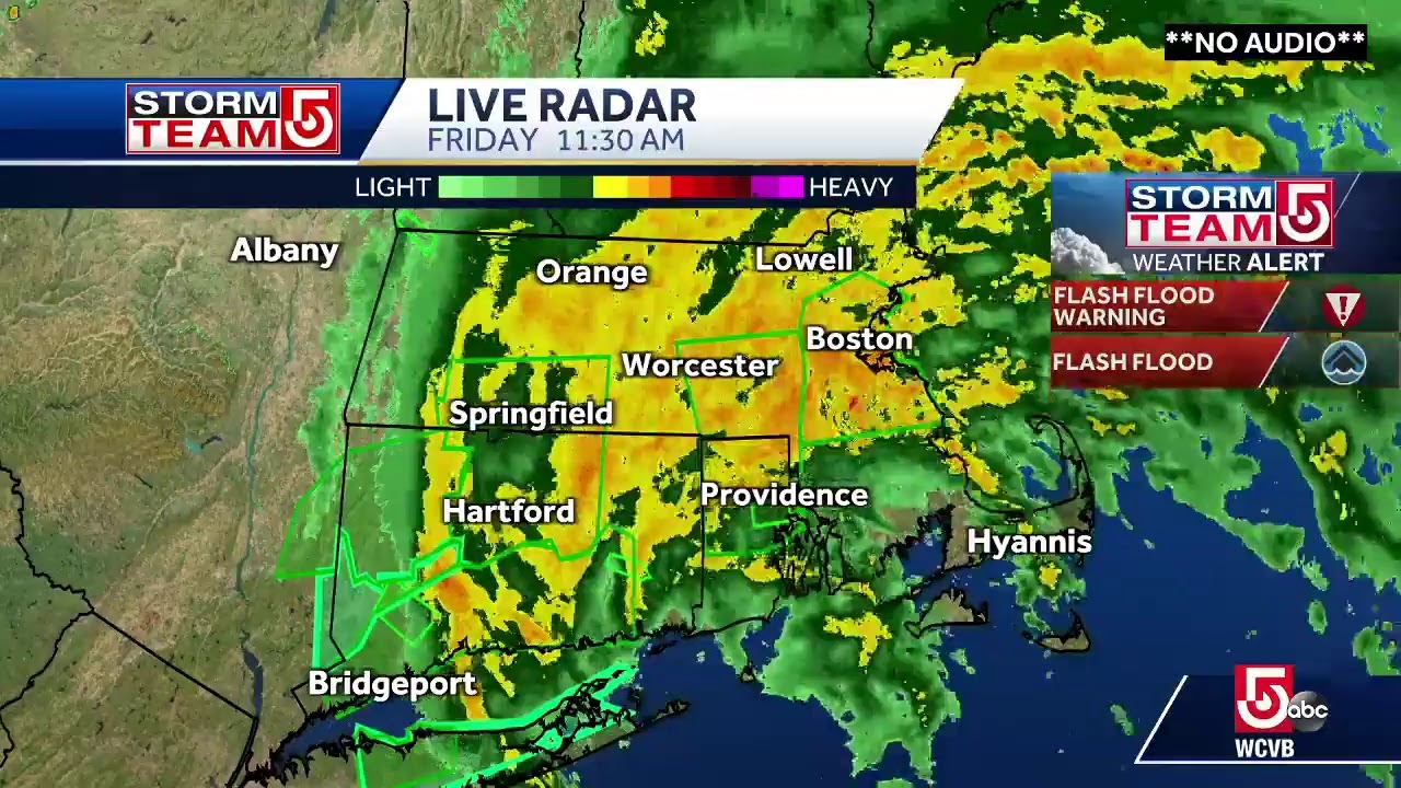 Elsa continues to pound Massachusetts with very heavy rain. Watch StormTeam 5 radar