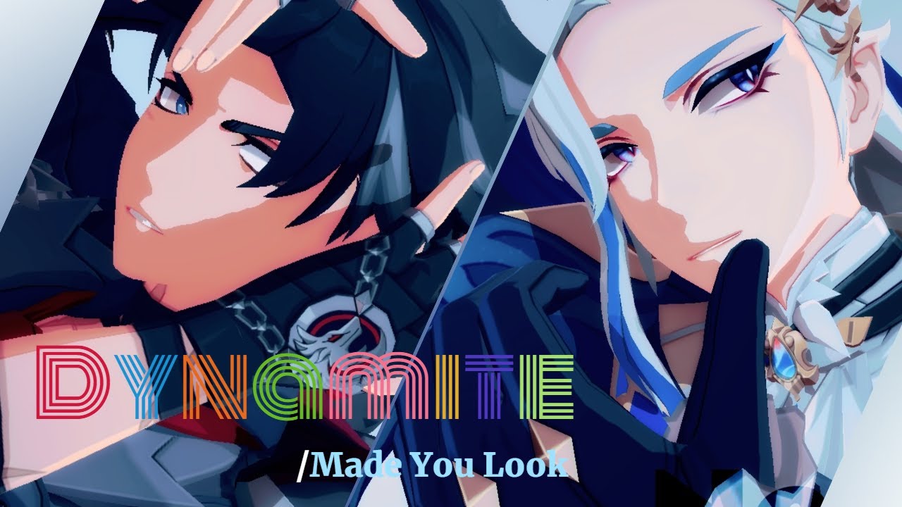 【原神MMD/Genshin Impact】Dynamite/MadeYouLook【ヌヴィレット/リオセスリ＋フォンテーヌメンバー】