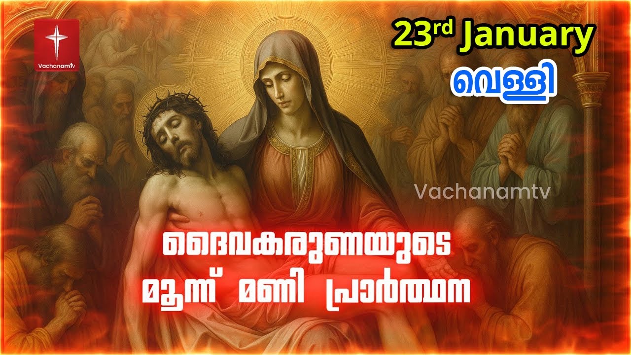 23rd January 2026 | ദൈവകരുണയുടെ പ്രാർത്ഥന | 3 മണി Vachanamtv | ROSARY OF DIVINE MERCY #karunakontha