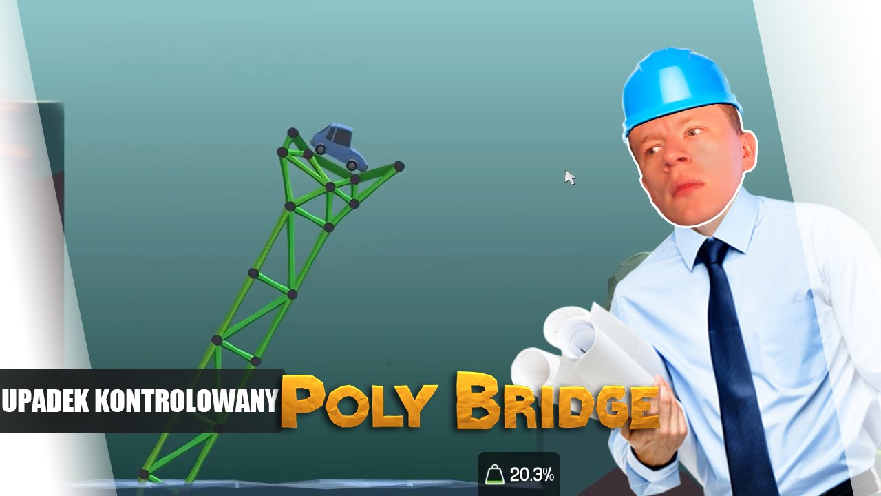Poly Bridge pl #15 - Upadek Kontrolowany || Plaga