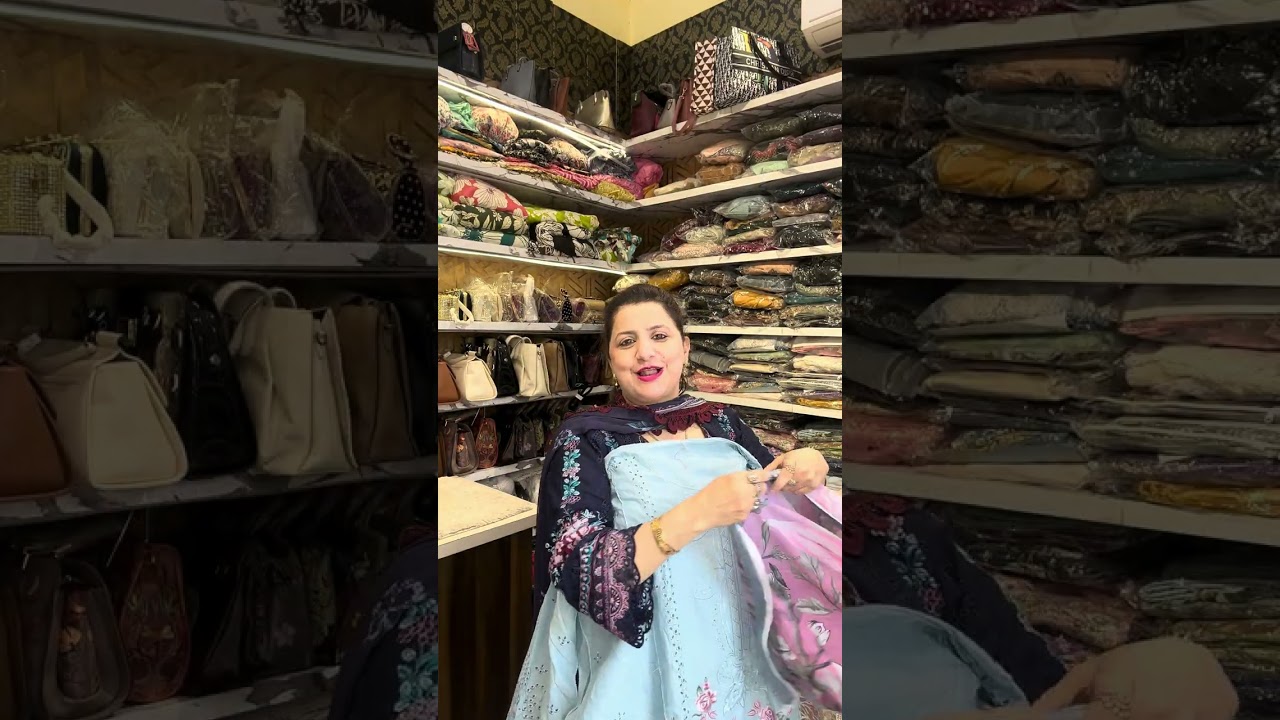 Eid series Day1 mein indian embroidered suits with  printed dupatta ke Saath order place karay😍🥰