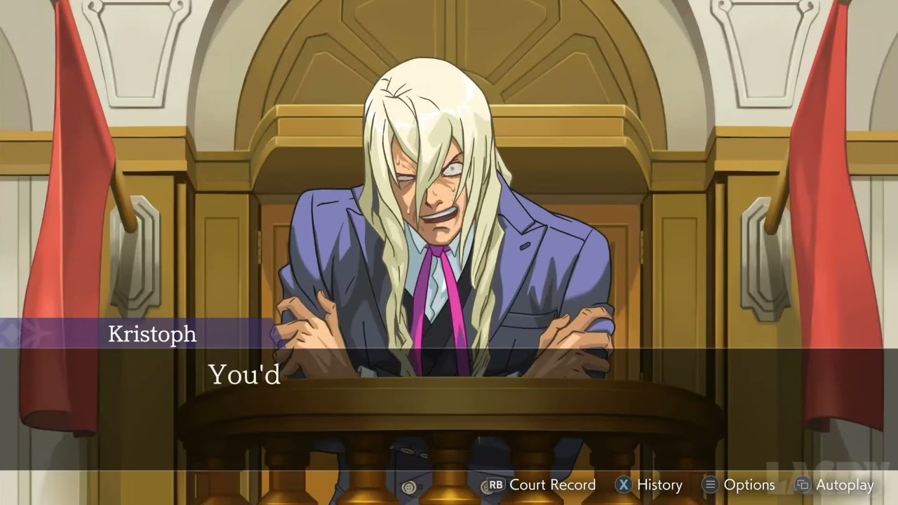 Kristoph Gavin Breakdown Part 2 VOICED - Ace Attorney Apollo Justice