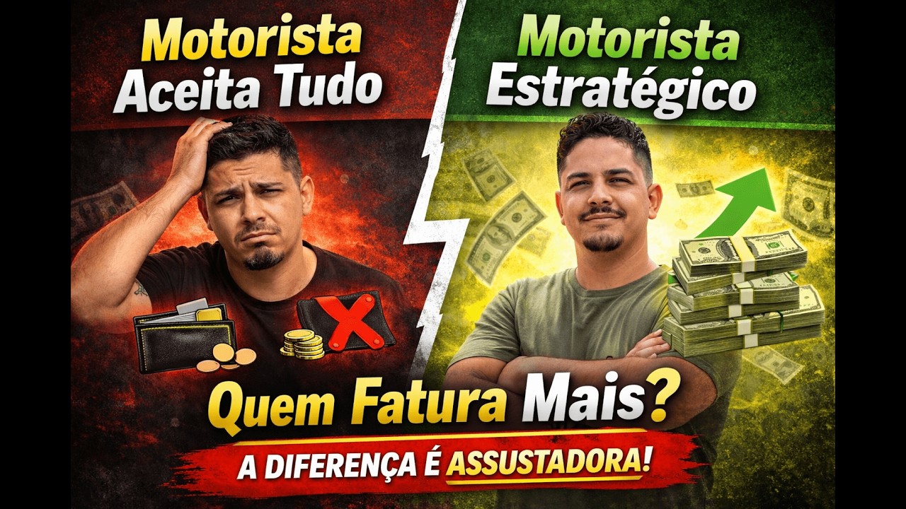Motorista Aceita Tudo vs Motorista Estratégico: Quem Fatura Mais?