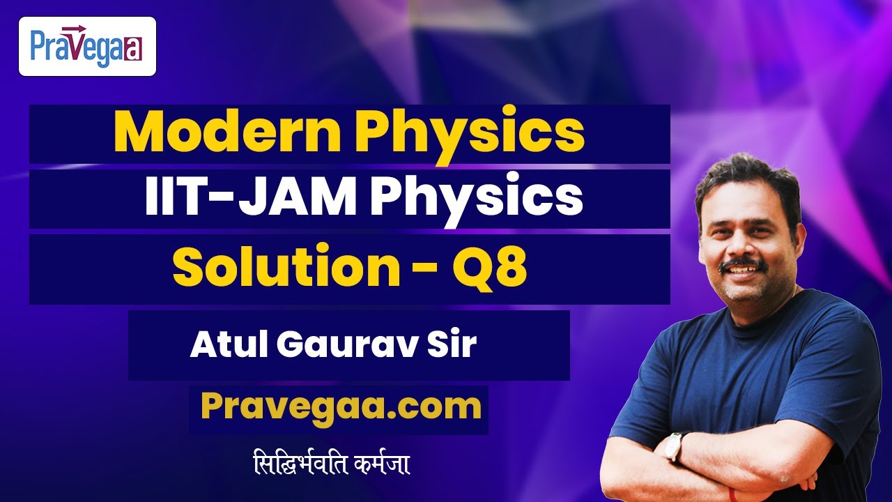 Q8 IIT-JAM Physics 2023 | Modern Physics