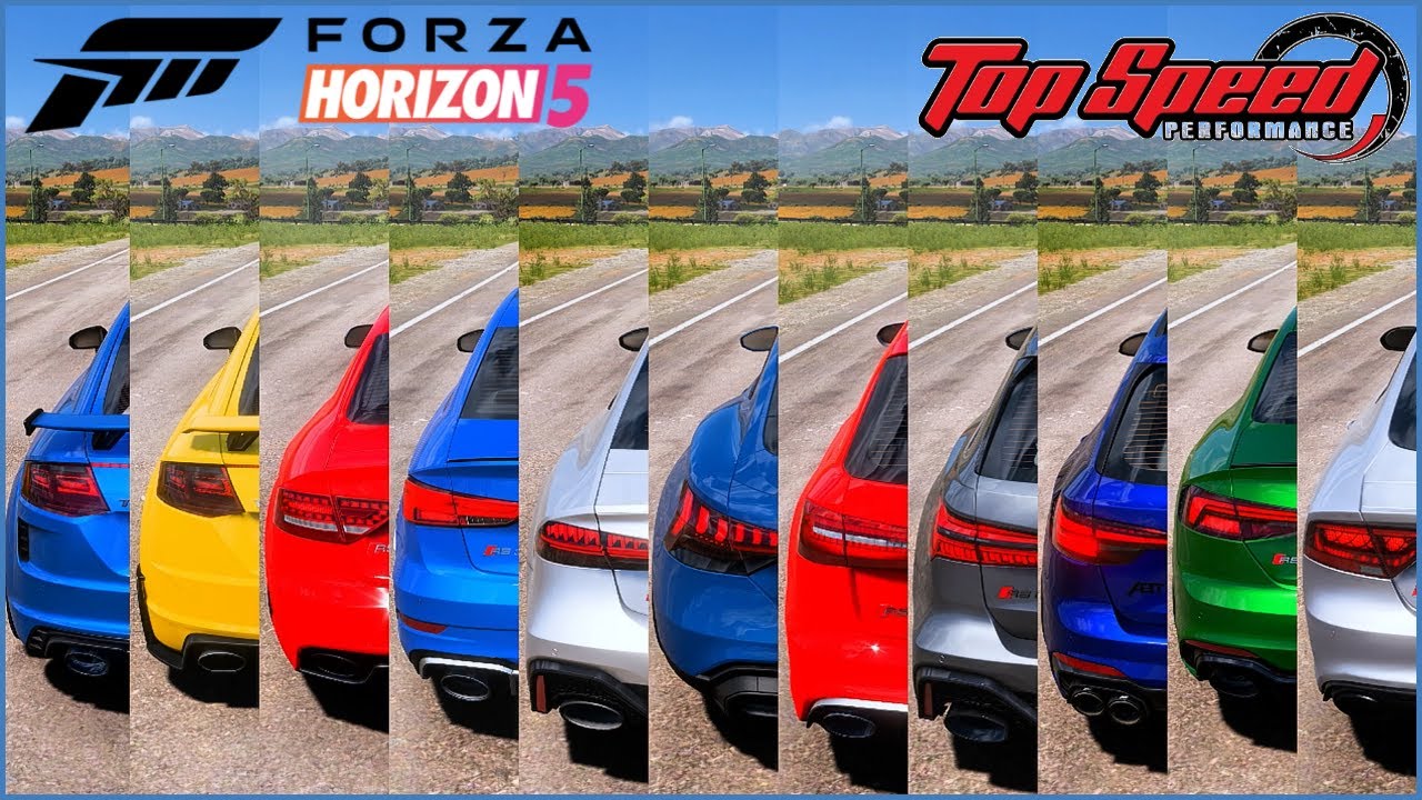 Top 24 Fastest Audi Cars in Forza Horizon 5 | Acceleration Battle (All Tuned)