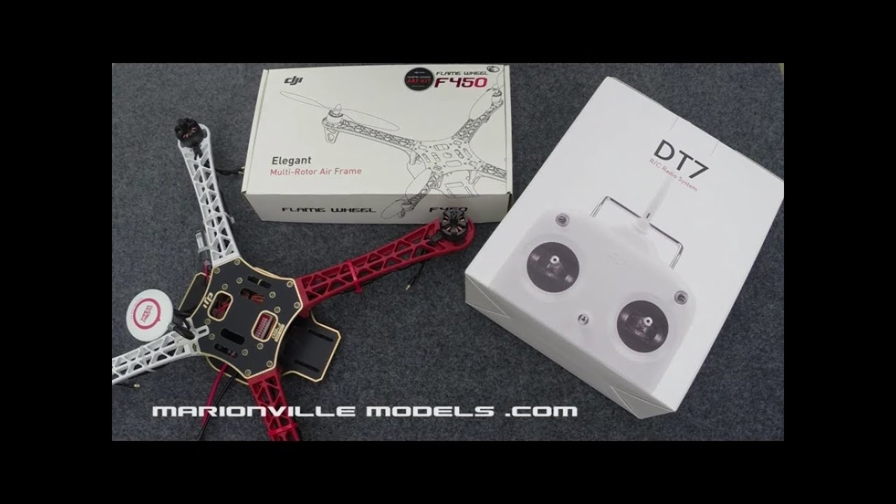 How to Install & Connect DJI DT7 Radio to the Naza Light/V2 Flight Controller(F450 Flamewheel)