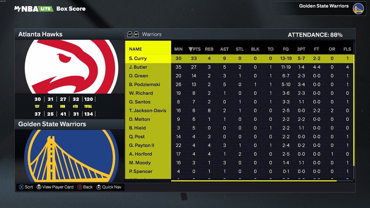 NBA 2K26 Golden State Warriors vs Atlanta Hawks (PC) GAMEPLAY [4K UHD]