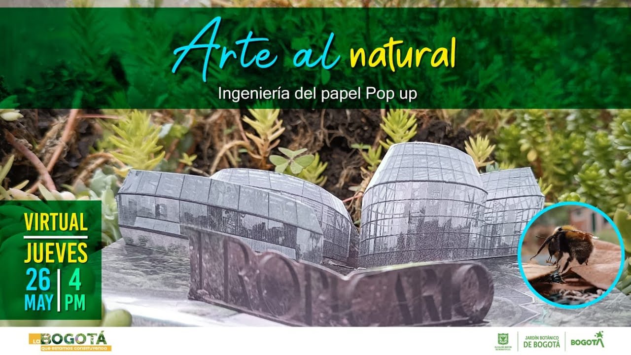 Arte Al Natural: Ingenier&iacute;a del papel pop up | Jard&iacute;n Bot&aacute;nico de Bogot&aacute;
