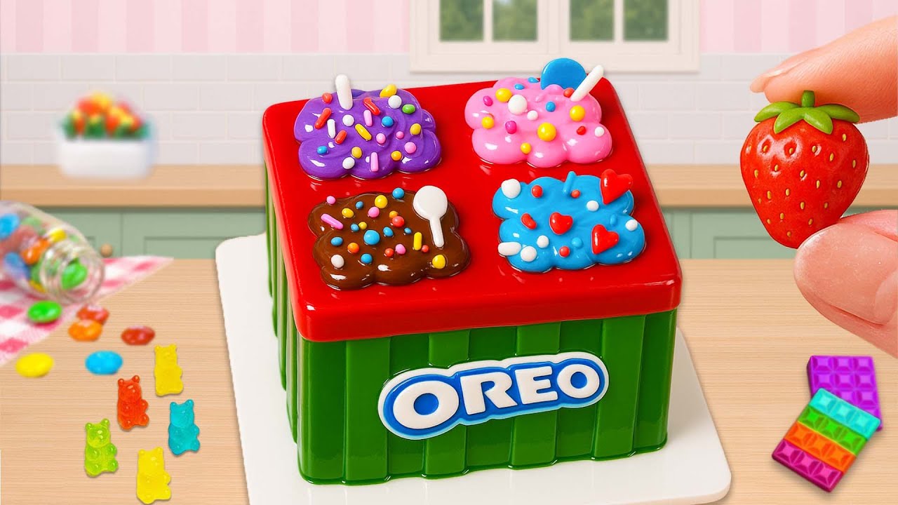 Mini Bolo Oreo com Tema de Jardim 🍰✨ | Doçura e Natureza em Cada Detalhe 💖 Cake Wish