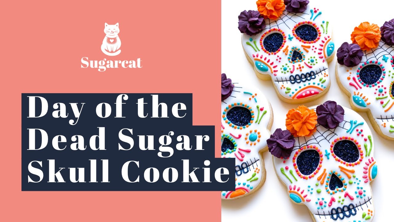 Sugar Skull Cookie | Day of the Dead | Dia de los Muertos | Sugar Cookie Royal Icing